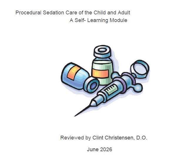 Enduring Moderate Sedation Self-Learning Packet 2026 Banner